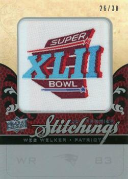 2008 Upper Deck Premier - Stitchings Silver #PS-WW Wes Welker Front