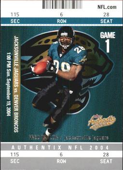 2004 Fleer Authentix #37 Fred Taylor Front