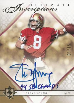 2008 Upper Deck Ultimate Collection - Ultimate Inscriptions #UI-13 Steve Young Front