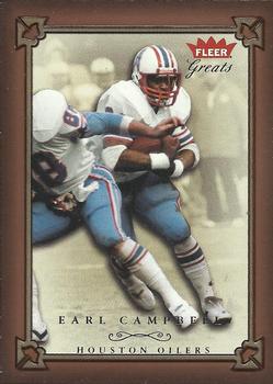 2004 Fleer Greats of the Game #21 Earl Campbell Front