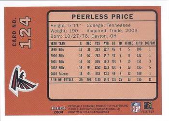 2004 Fleer Platinum #124 Peerless Price Back