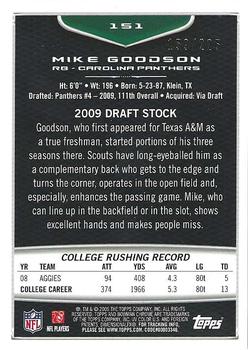 2009 Bowman Chrome - Rookies Bronze #151 Mike Goodson Back