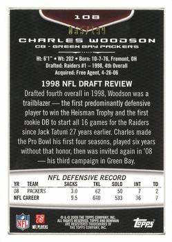 2009 Bowman Draft Picks - Blue #108 Charles Woodson Back