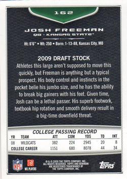 2009 Bowman Draft Picks - Bronze #162 Josh Freeman Back