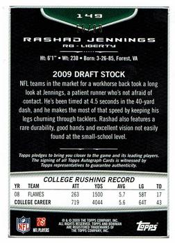 2009 Bowman Draft Picks - Bronze #149 Rashad Jennings Back