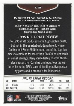 2009 Bowman Draft Picks - Red #13 Kerry Collins Back