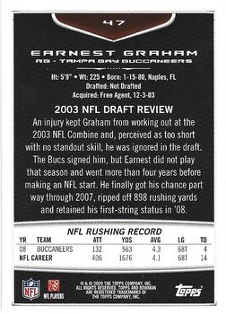 2009 Bowman Draft Picks - Red #47 Earnest Graham Back