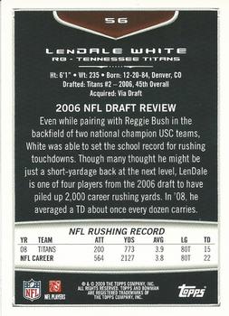 2009 Bowman Draft Picks - Red #56 LenDale White Back