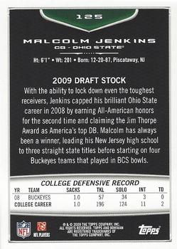 2009 Bowman Draft Picks - Red #125 Malcolm Jenkins Back