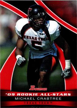 2009 Bowman Draft Picks - '09 Rookie All-Stars #AS5 Michael Crabtree Front