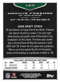 2009 Bowman Draft Picks - Silver #160 Marcus Freeman Back
