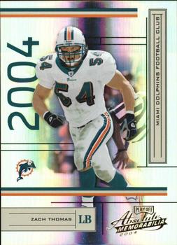 2004 Playoff Absolute Memorabilia #74 Zach Thomas Front