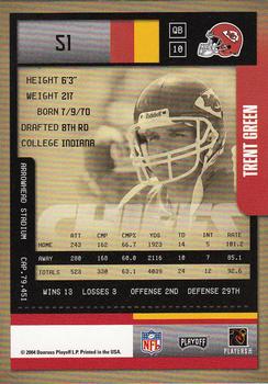 2004 Playoff Contenders #51 Trent Green Back