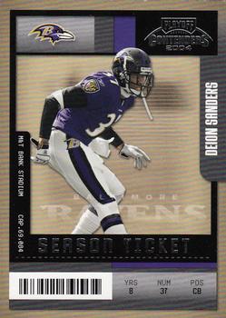 2004 Playoff Contenders #54 Deion Sanders Front