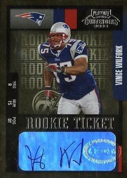 2004 Playoff Contenders #179 Vince Wilfork Front