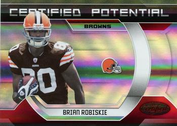 2009 Donruss Certified - Certified Potential Red #18 Brian Robiskie Front