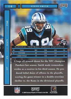 2004 Playoff Honors #16 Steve Smith Back