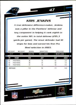 2004 Score #47 Kris Jenkins Back