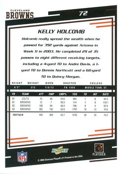 2004 Score #72 Kelly Holcomb Back