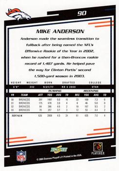 2004 Score #90 Mike Anderson Back