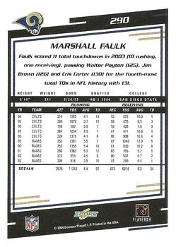 2004 Score #290 Marshall Faulk Back