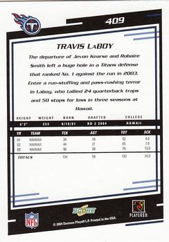2004 Score #409 Travis LaBoy Back