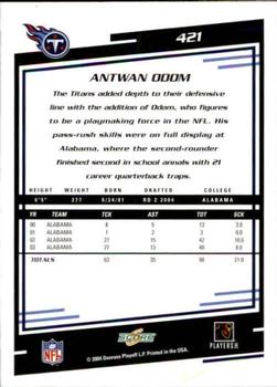 2004 Score #421 Antwan Odom Back