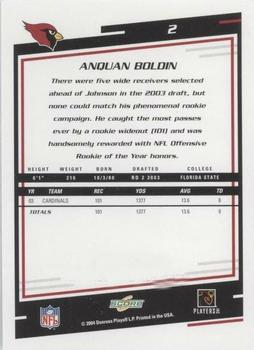 2004 Score #2 Anquan Boldin Back