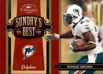 2009 Donruss Classics - Sunday's Best Gold #34 Ronnie Brown Front