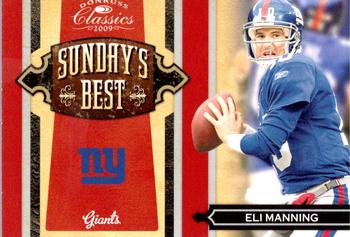 2009 Donruss Classics - Sunday's Best Silver #17 Eli Manning Front