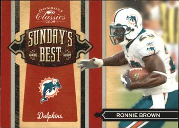 2009 Donruss Classics - Sunday's Best Silver #34 Ronnie Brown Front