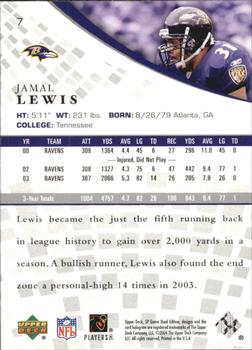 2004 SP Game Used #7 Jamal Lewis Back