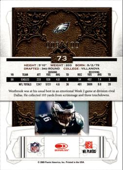 2009 Donruss Classics - Timeless Tributes Silver #73 Brian Westbrook Back