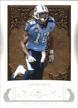 2009 Donruss Classics - Timeless Tributes Silver #95 Justin Gage Front