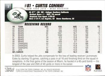 2004 Topps #2 Curtis Conway Back
