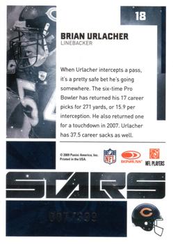 2009 Donruss Elite - Stars Black #18 Brian Urlacher Back
