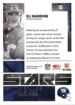 2009 Donruss Elite - Stars Red #15 Eli Manning Back