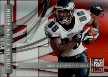 2009 Donruss Elite - Zoning Commission Red #15 Reggie Brown Front