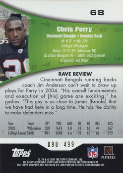 2004 Topps Pristine #68 Chris Perry Back