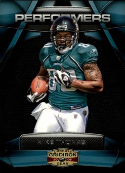 2009 Donruss Gridiron Gear - Performers Silver #21 Mike Thomas Front