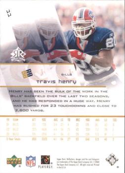 2004 Upper Deck Reflections #11 Travis Henry Back