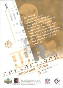 2004 Upper Deck Reflections #106 Jonathan Vilma Back