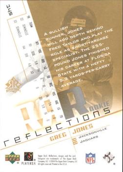 2004 Upper Deck Reflections #145 Greg Jones Back