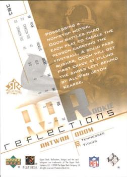 2004 Upper Deck Reflections #181 Antwan Odom Back