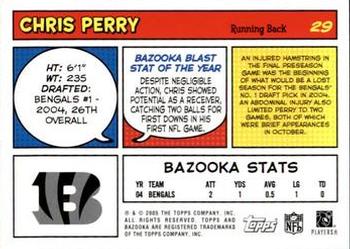 2005 Bazooka #29 Chris Perry Back