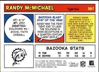 2005 Bazooka #161 Randy McMichael Back
