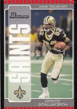 2005 Bowman #14 Donte Stallworth Front