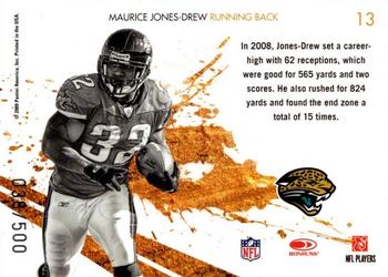 2009 Donruss Rookies & Stars - Gold Stars Gold #13 Maurice Jones-Drew Back