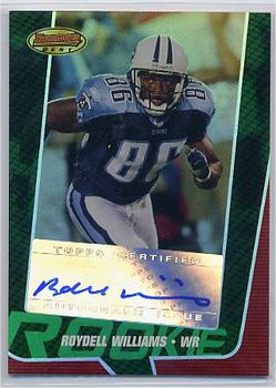 2005 Bowman's Best #152 Roydell Williams Front