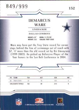 2005 Donruss Throwback Threads #152 DeMarcus Ware Back